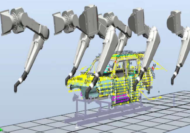 整车喷涂工作站 ABB IRB5500防爆喷涂机器人
